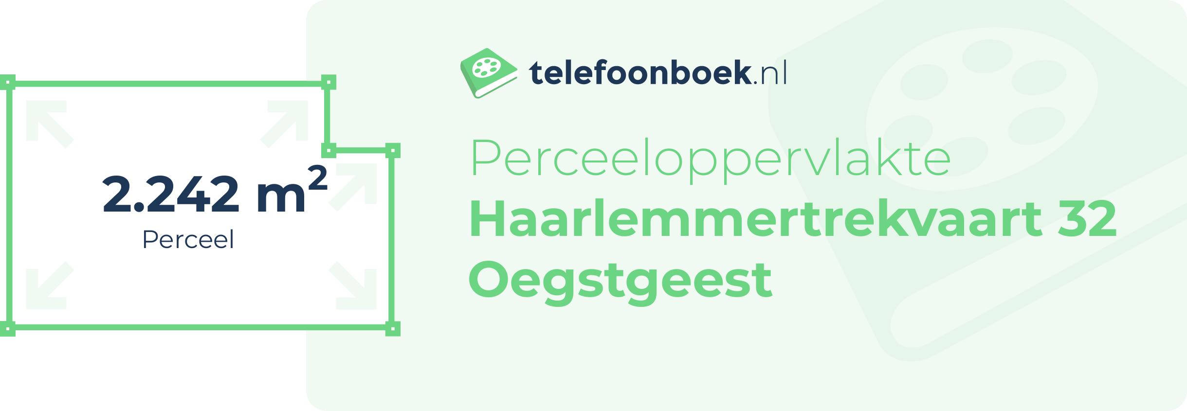 Perceeloppervlakte Haarlemmertrekvaart 32 Oegstgeest