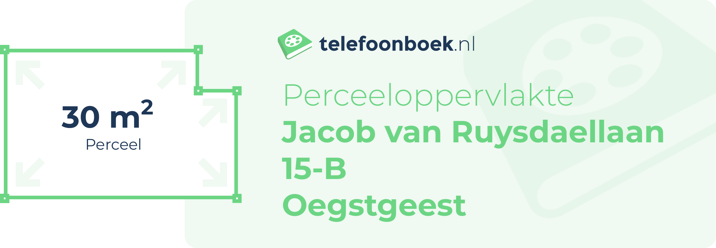 Perceeloppervlakte Jacob Van Ruysdaellaan 15-B Oegstgeest