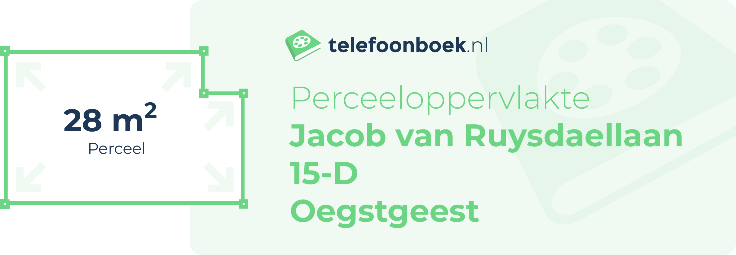 Perceeloppervlakte Jacob Van Ruysdaellaan 15-D Oegstgeest