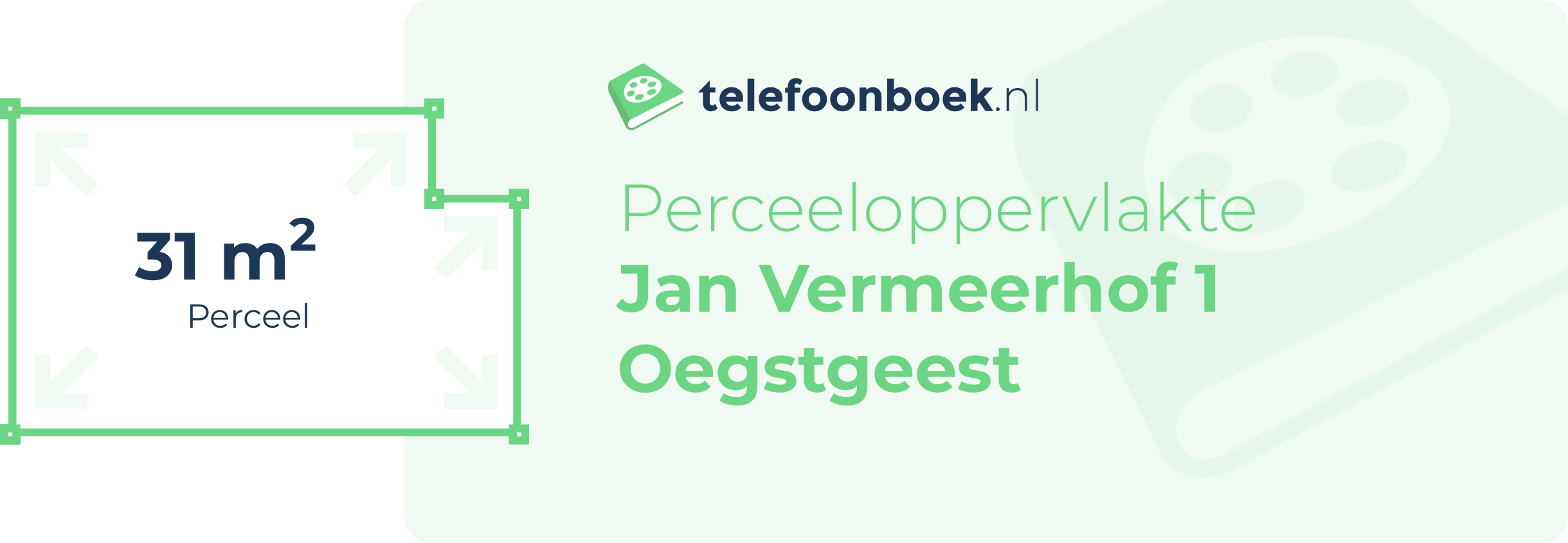 Perceeloppervlakte Jan Vermeerhof 1 Oegstgeest