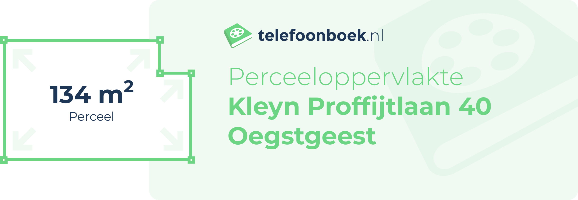 Perceeloppervlakte Kleyn Proffijtlaan 40 Oegstgeest