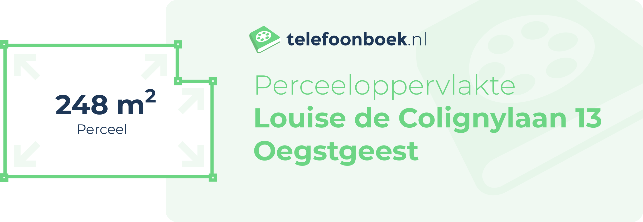 Perceeloppervlakte Louise De Colignylaan 13 Oegstgeest