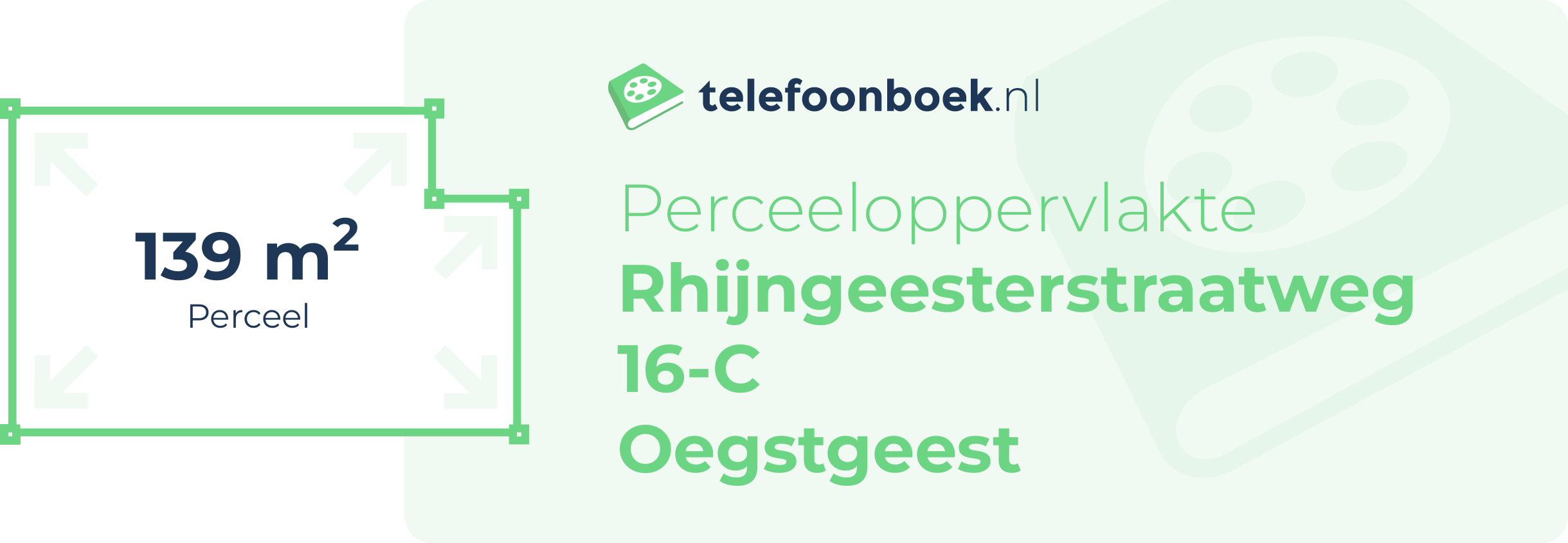 Perceeloppervlakte Rhijngeesterstraatweg 16-C Oegstgeest