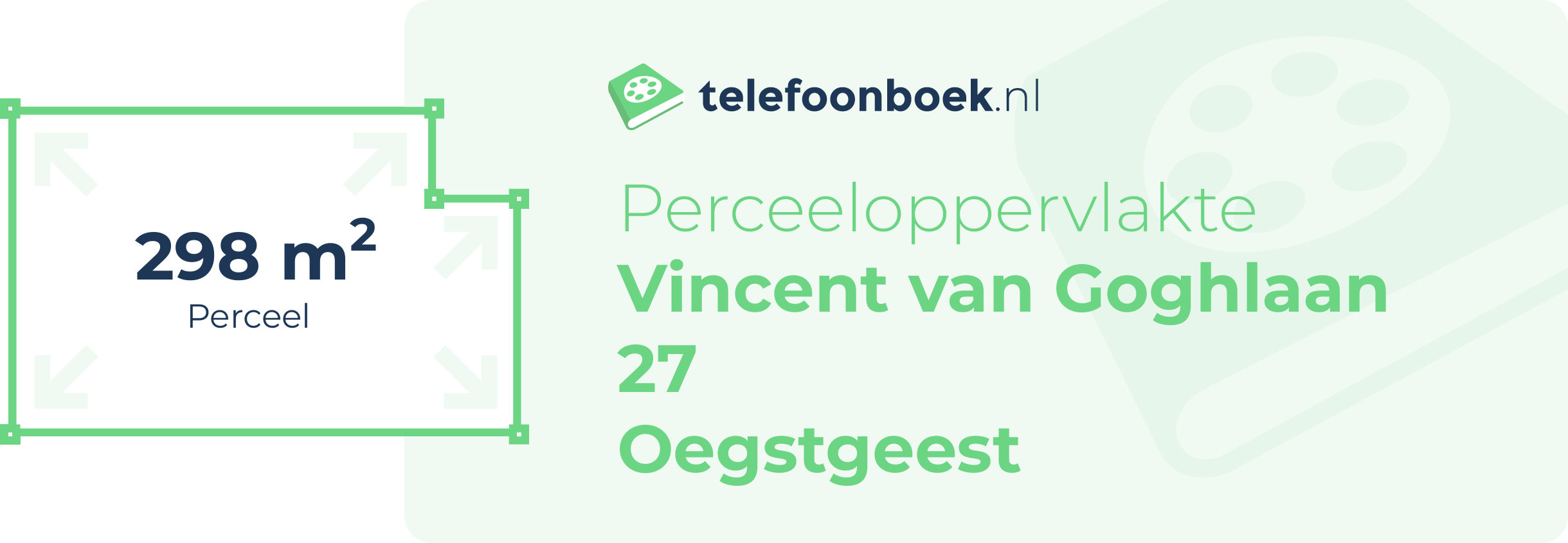 Perceeloppervlakte Vincent Van Goghlaan 27 Oegstgeest