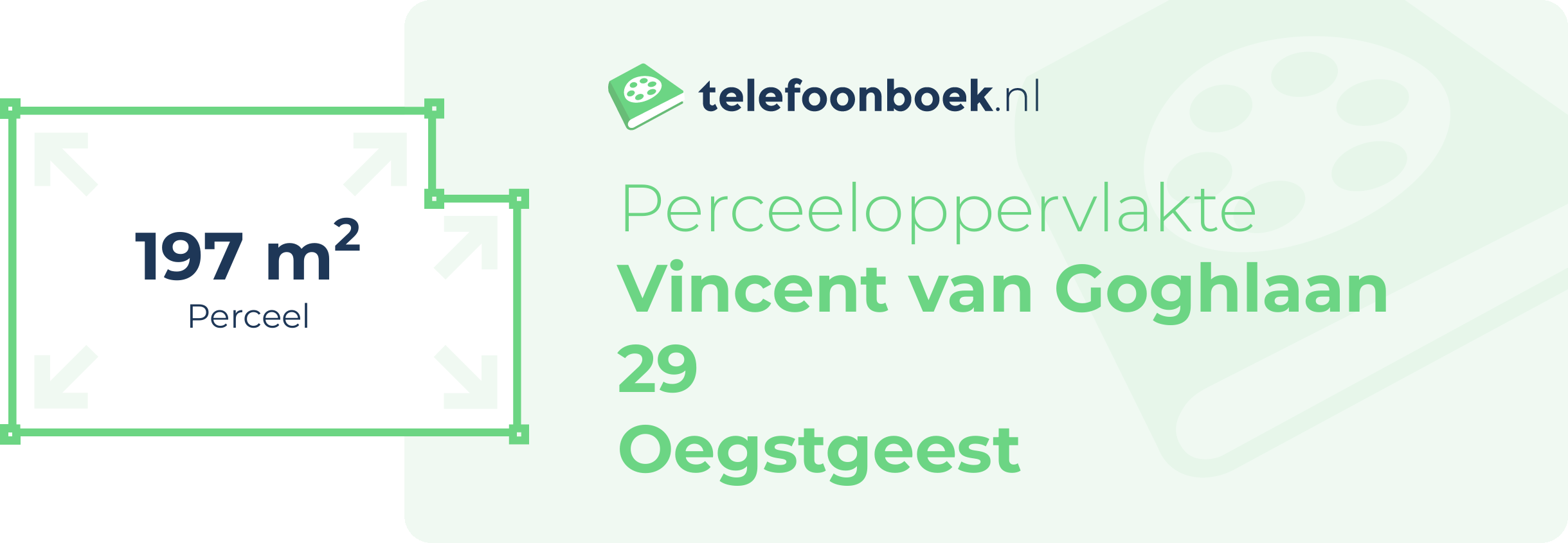 Perceeloppervlakte Vincent Van Goghlaan 29 Oegstgeest