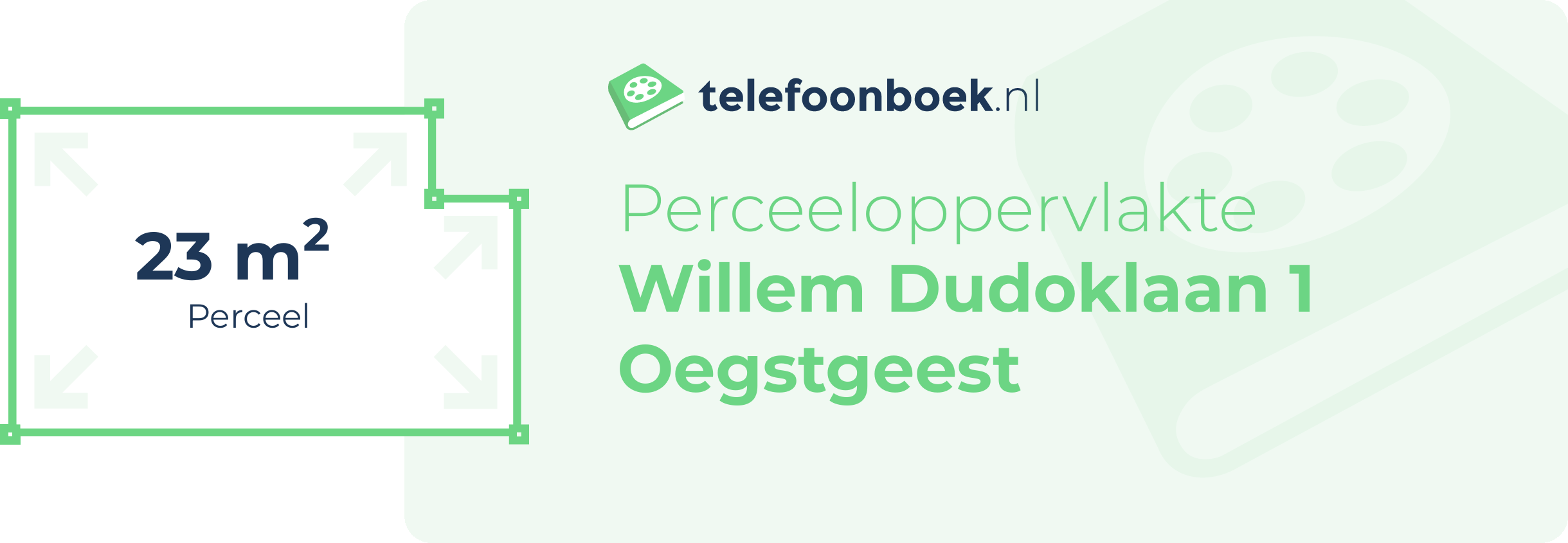 Perceeloppervlakte Willem Dudoklaan 1 Oegstgeest