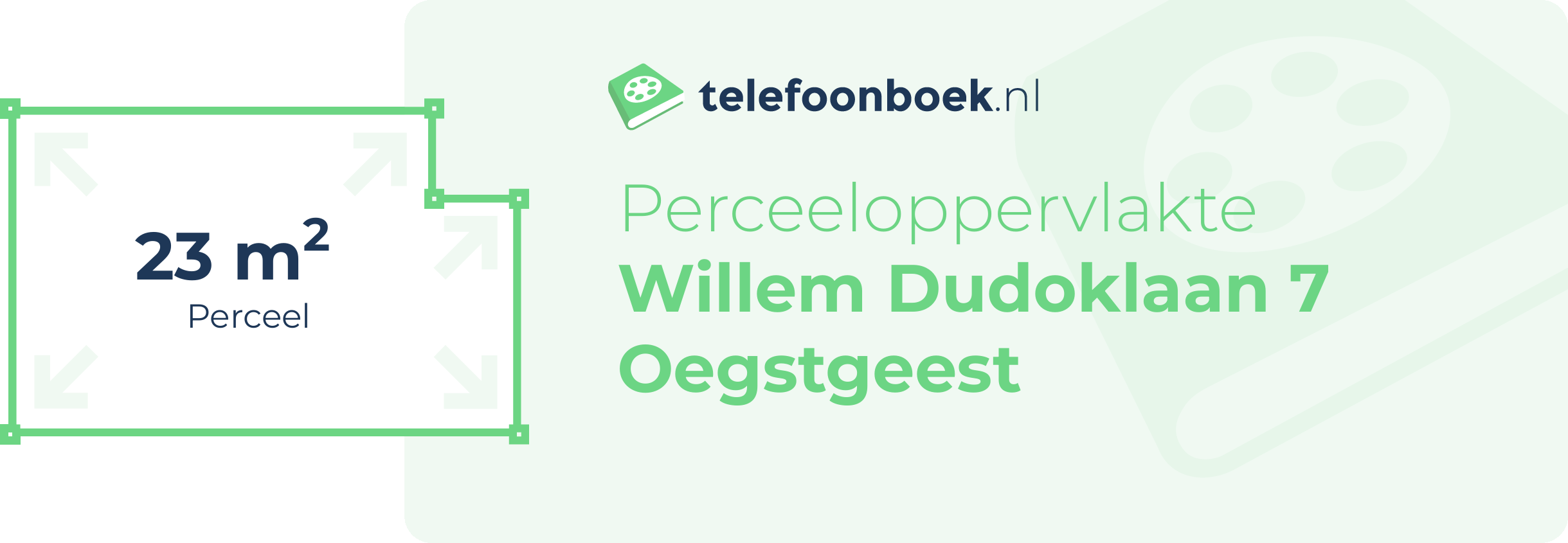 Perceeloppervlakte Willem Dudoklaan 7 Oegstgeest