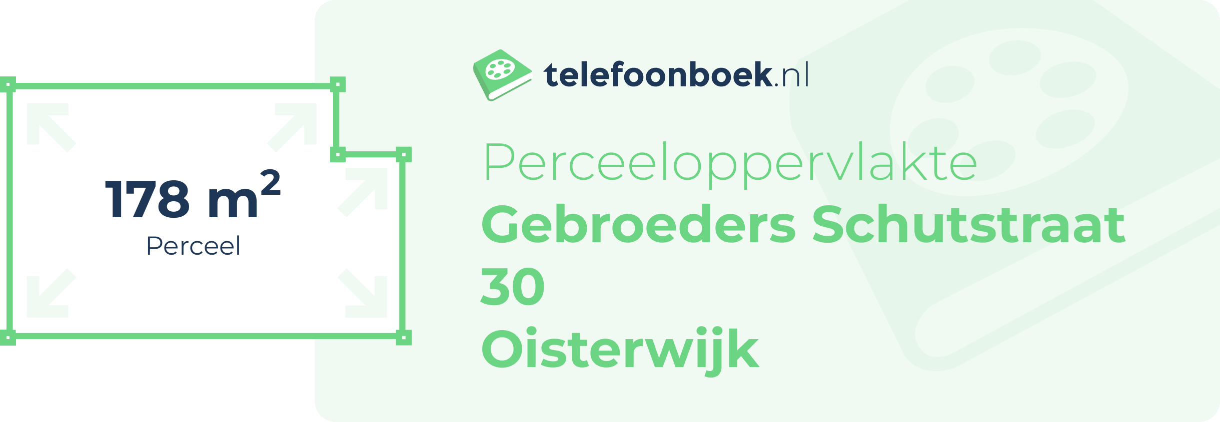 Perceeloppervlakte Gebroeders Schutstraat 30 Oisterwijk