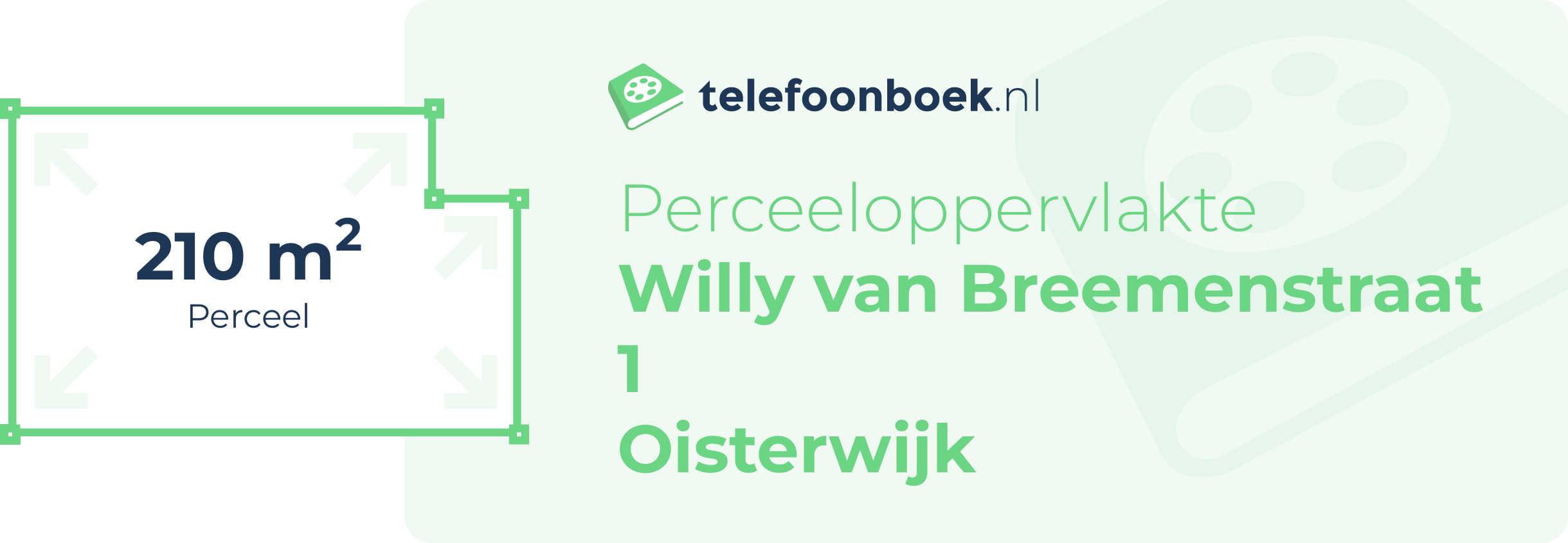 Perceeloppervlakte Willy Van Breemenstraat 1 Oisterwijk