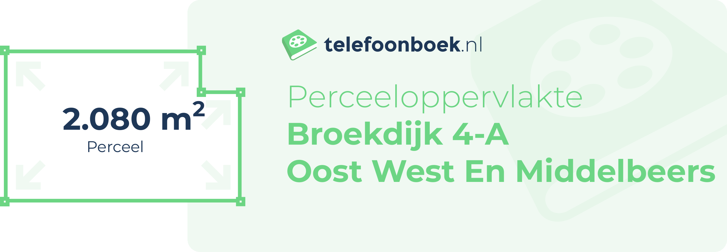 Perceeloppervlakte Broekdijk 4-A Oost West En Middelbeers