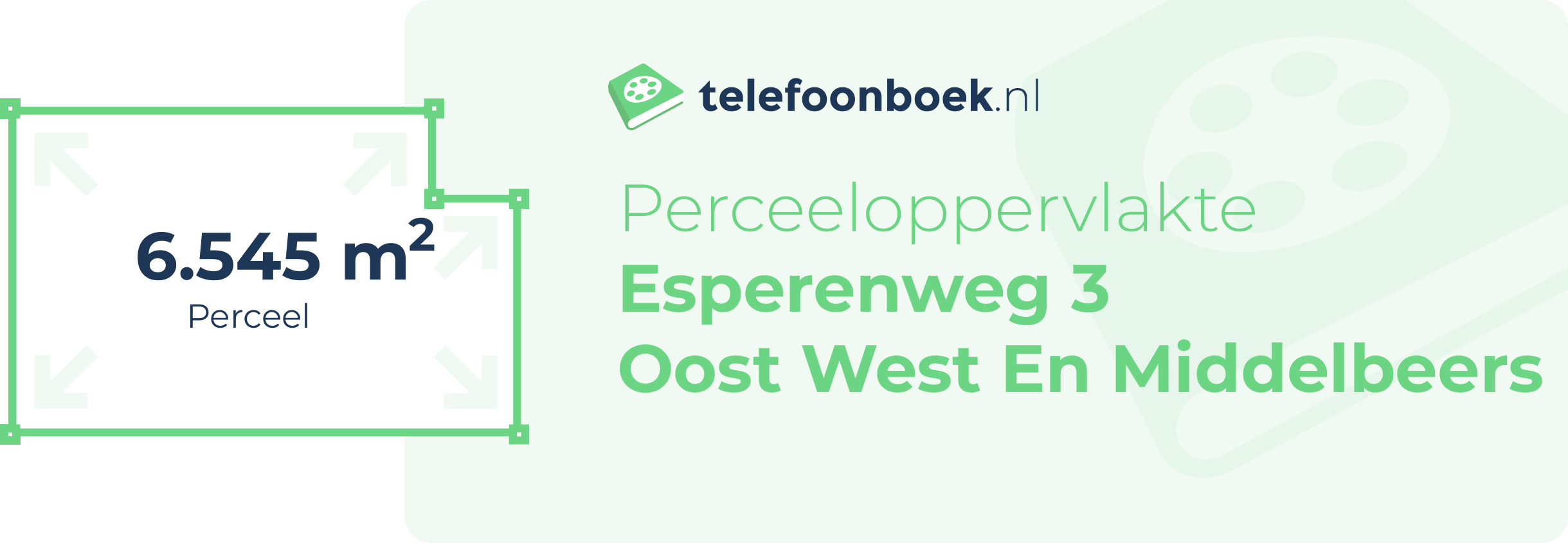 Perceeloppervlakte Esperenweg 3 Oost West En Middelbeers