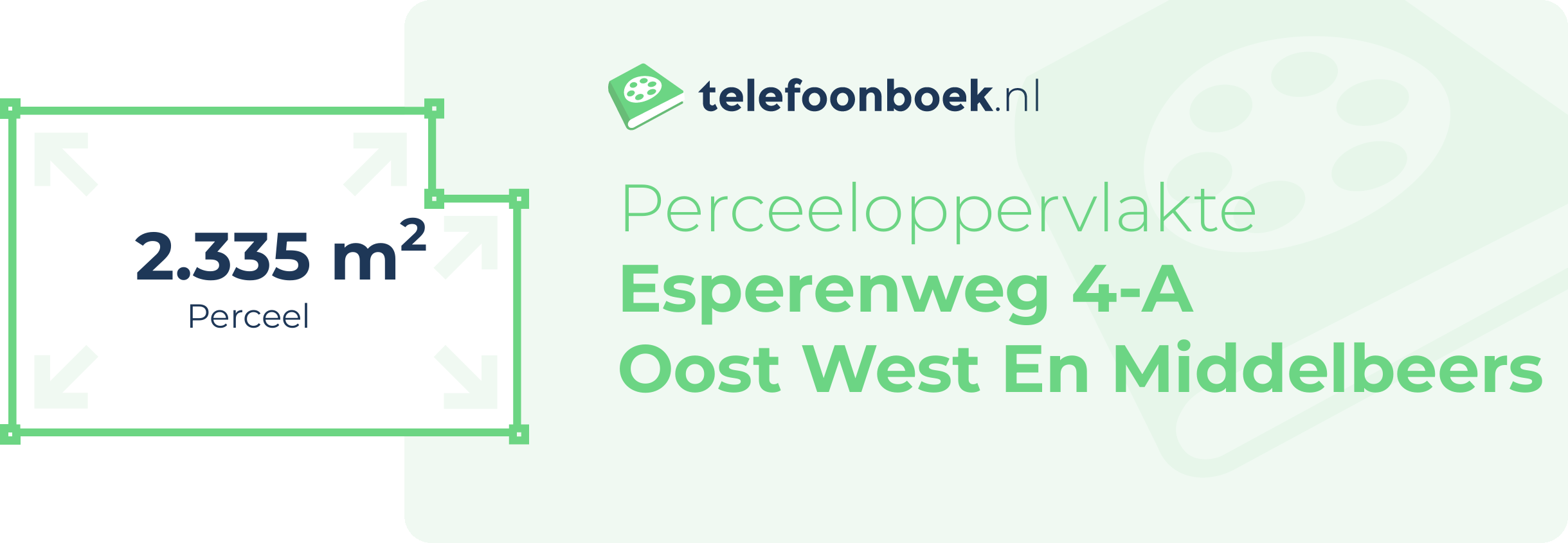 Perceeloppervlakte Esperenweg 4-A Oost West En Middelbeers