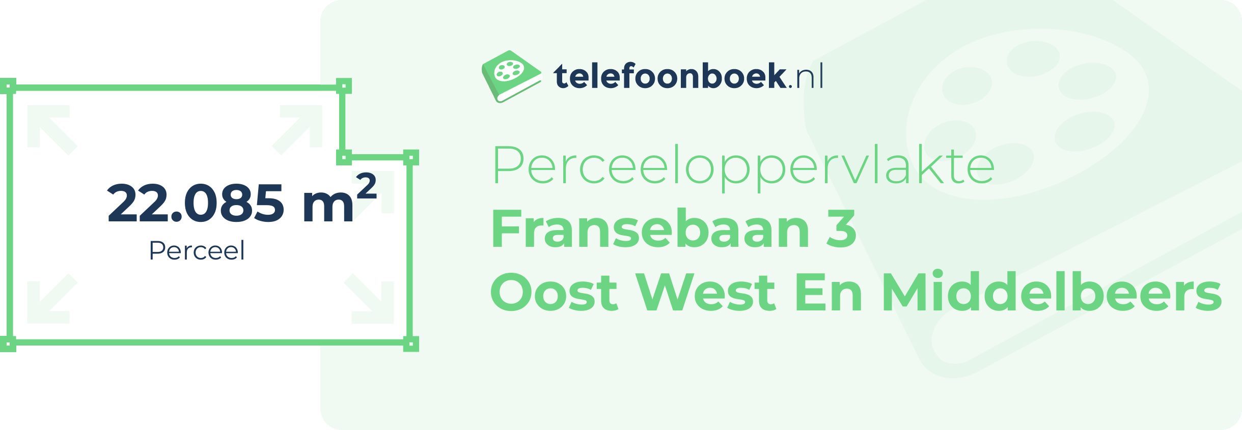 Perceeloppervlakte Fransebaan 3 Oost West En Middelbeers