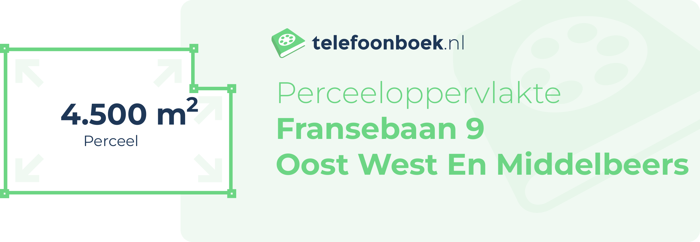 Perceeloppervlakte Fransebaan 9 Oost West En Middelbeers