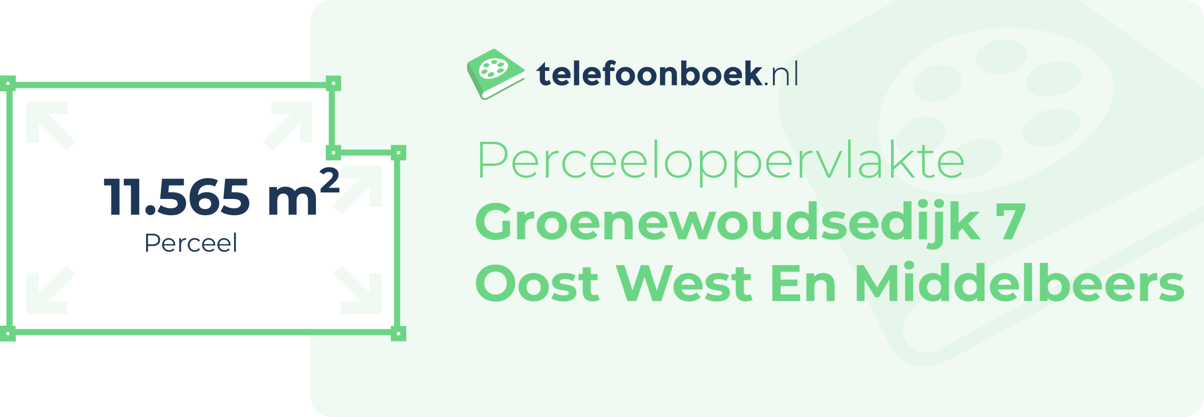 Perceeloppervlakte Groenewoudsedijk 7 Oost West En Middelbeers