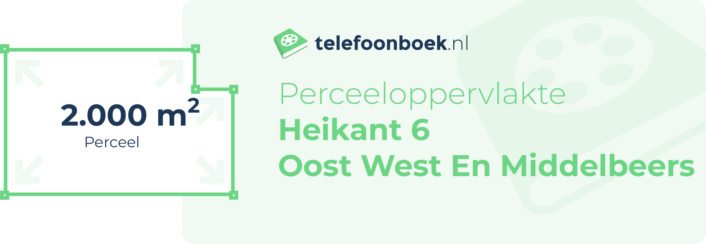 Perceeloppervlakte Heikant 6 Oost West En Middelbeers