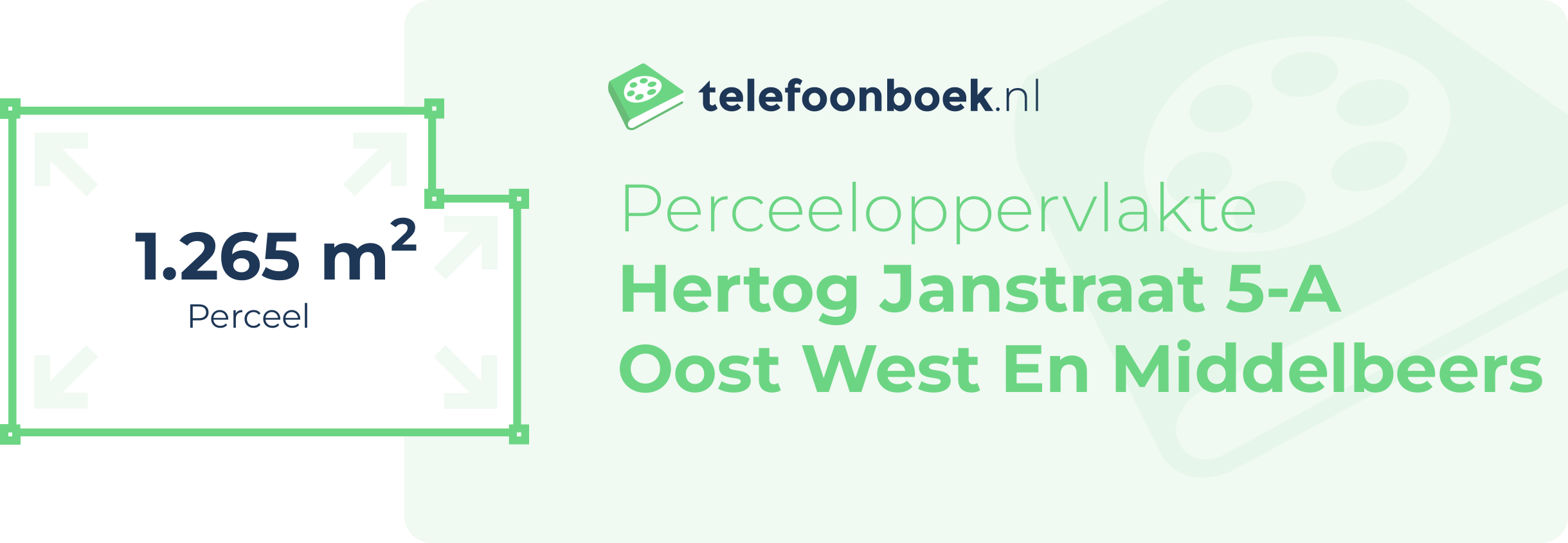Perceeloppervlakte Hertog Janstraat 5-A Oost West En Middelbeers