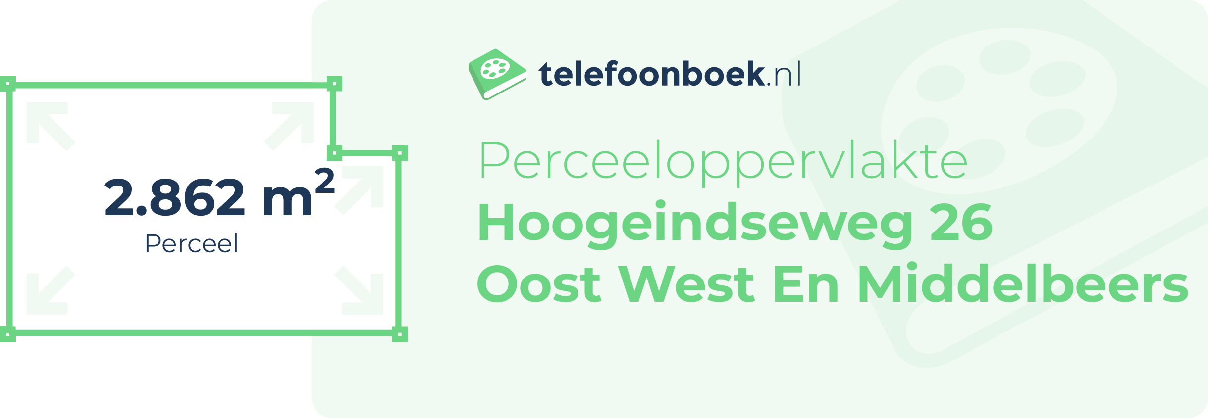 Perceeloppervlakte Hoogeindseweg 26 Oost West En Middelbeers