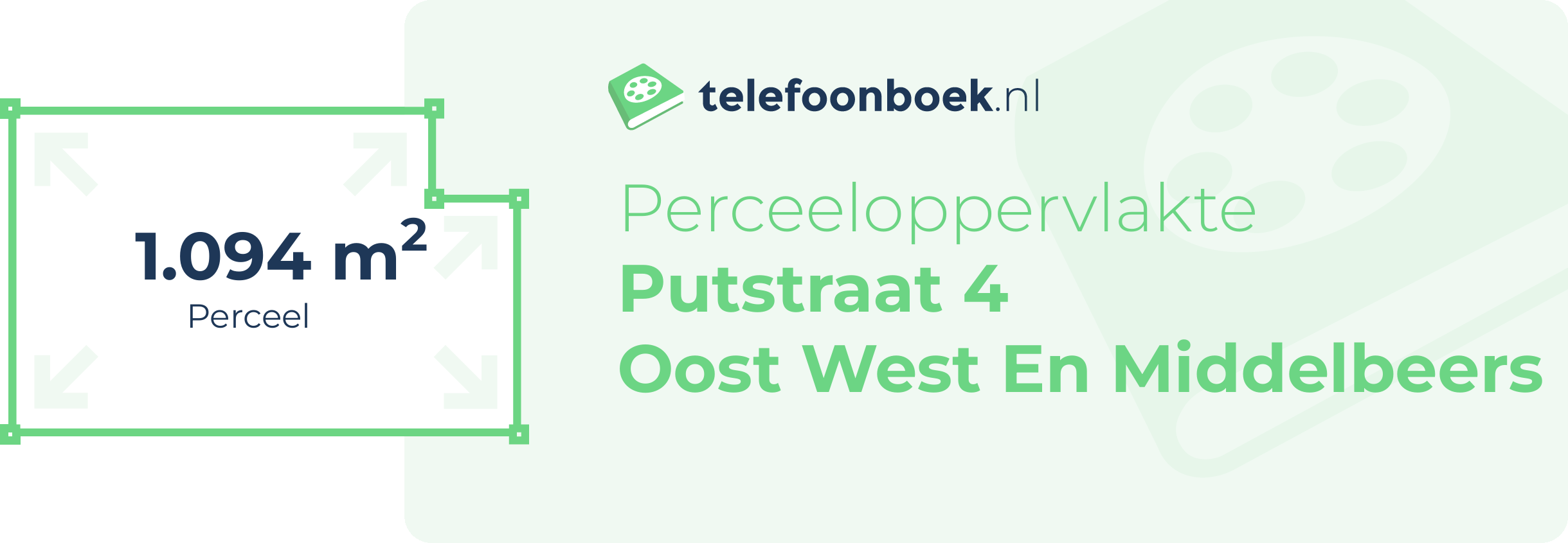 Perceeloppervlakte Putstraat 4 Oost West En Middelbeers