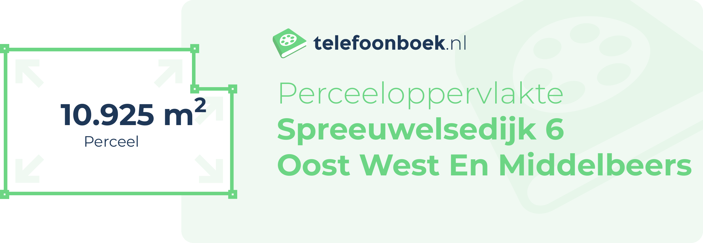 Perceeloppervlakte Spreeuwelsedijk 6 Oost West En Middelbeers