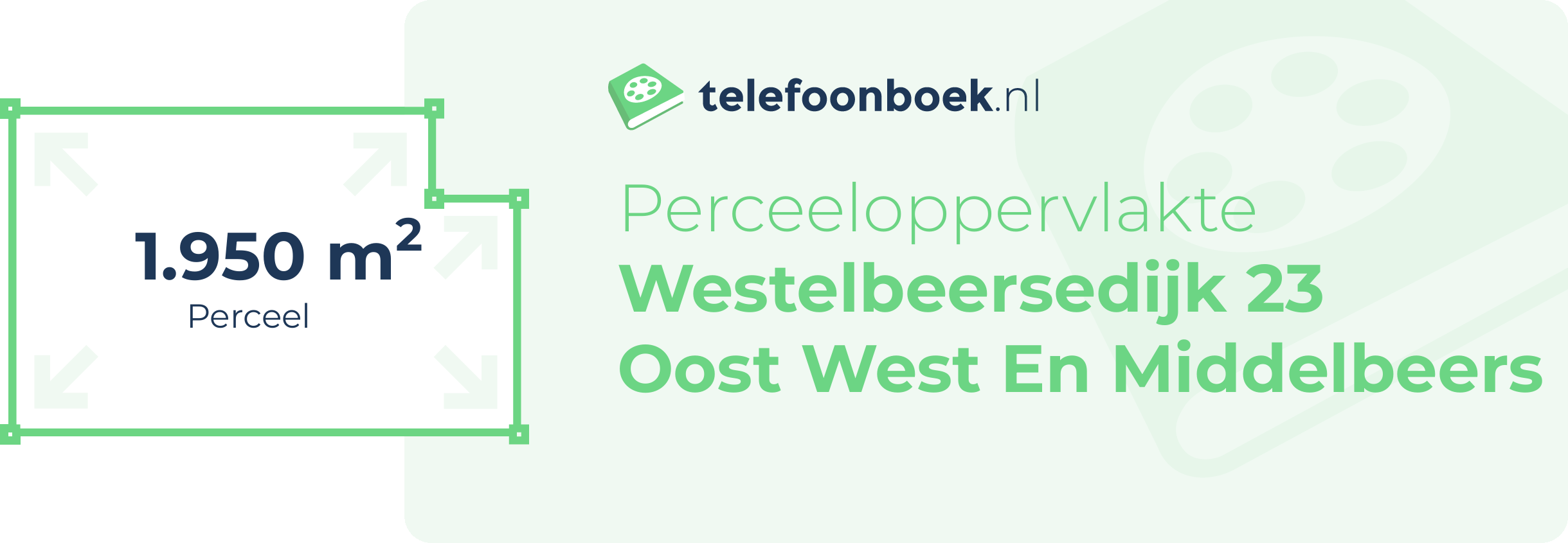 Perceeloppervlakte Westelbeersedijk 23 Oost West En Middelbeers