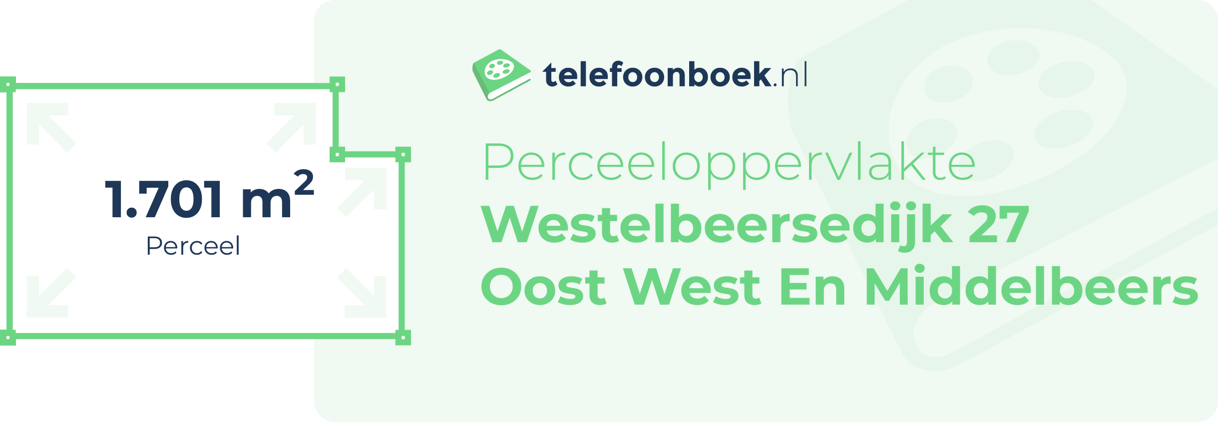 Perceeloppervlakte Westelbeersedijk 27 Oost West En Middelbeers