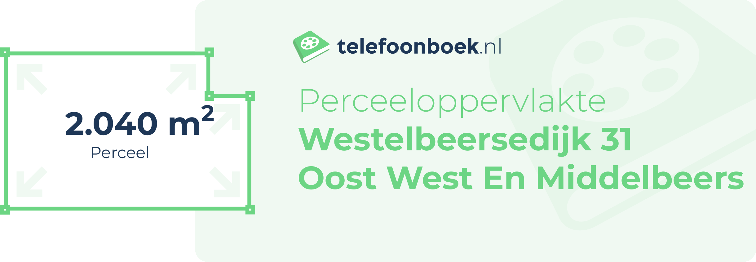 Perceeloppervlakte Westelbeersedijk 31 Oost West En Middelbeers