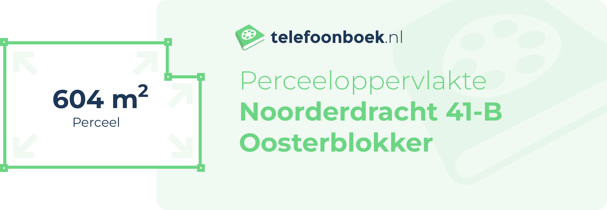 Perceeloppervlakte Noorderdracht 41-B Oosterblokker