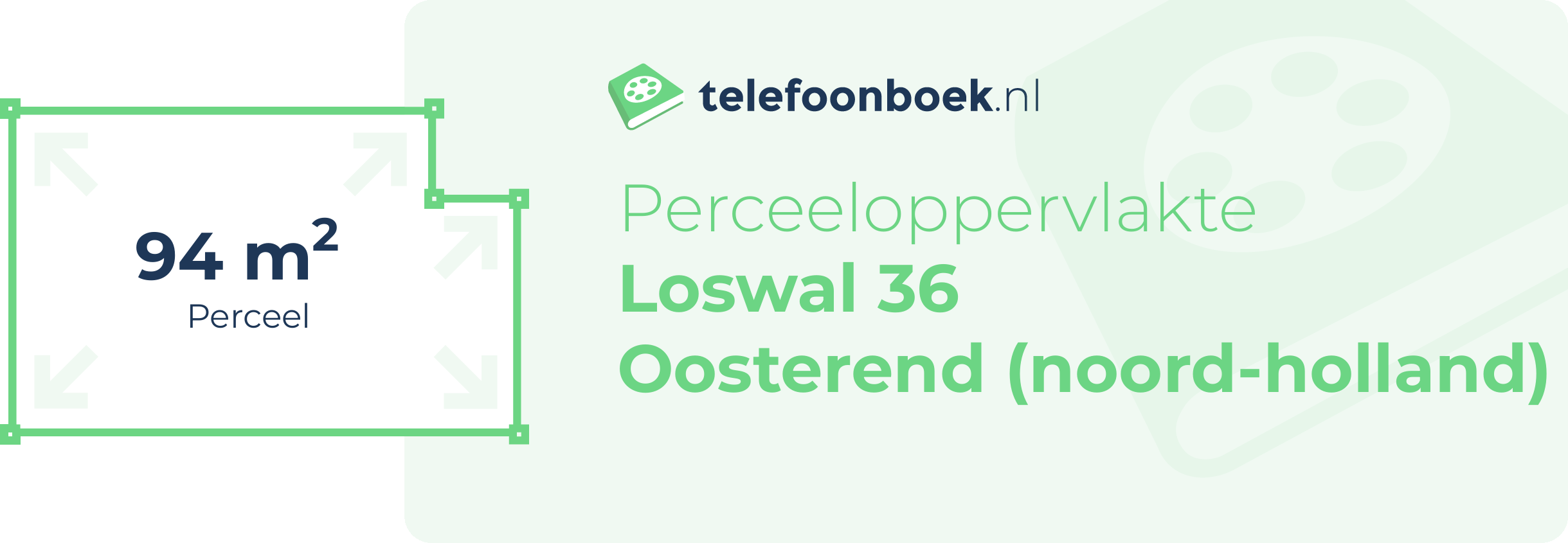 Perceeloppervlakte Loswal 36 Oosterend (Noord-Holland)