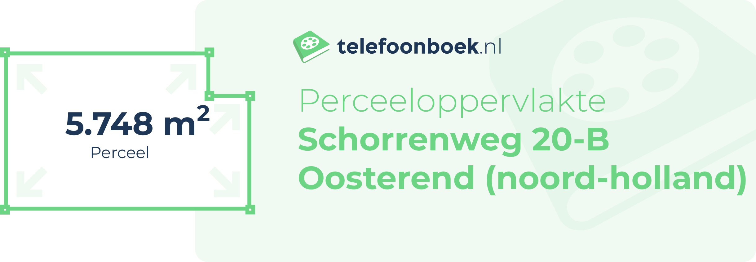 Perceeloppervlakte Schorrenweg 20-B Oosterend (Noord-Holland)