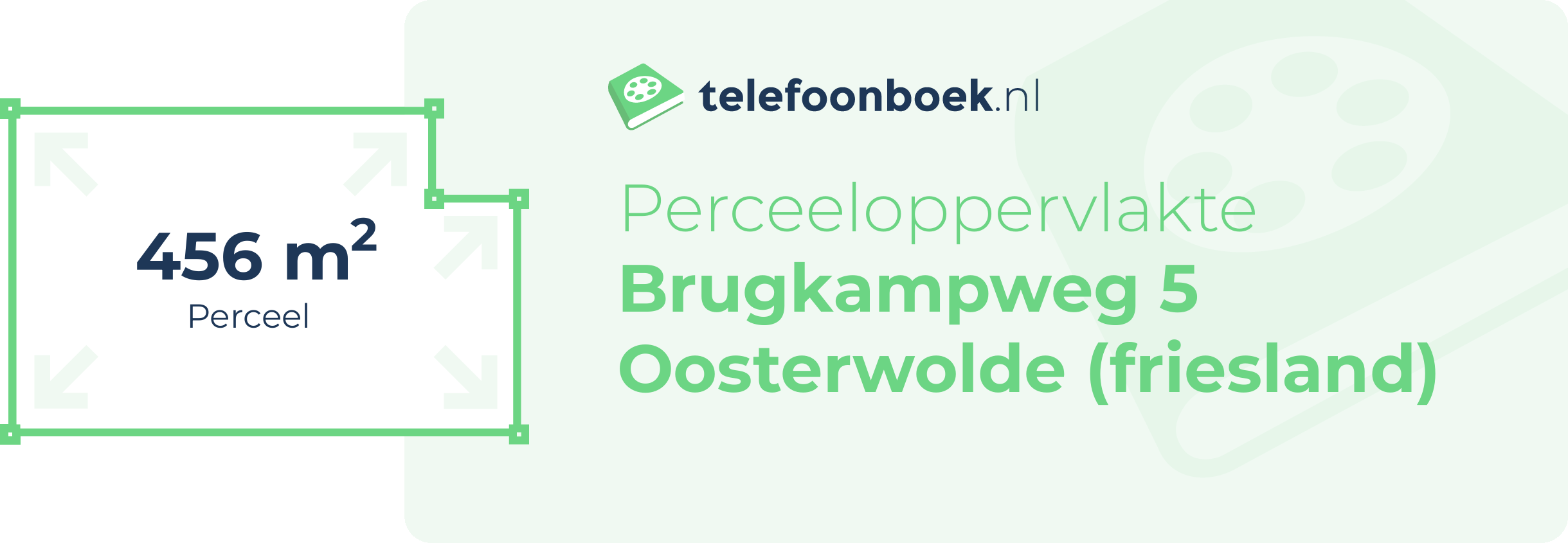 Perceeloppervlakte Brugkampweg 5 Oosterwolde (Friesland)