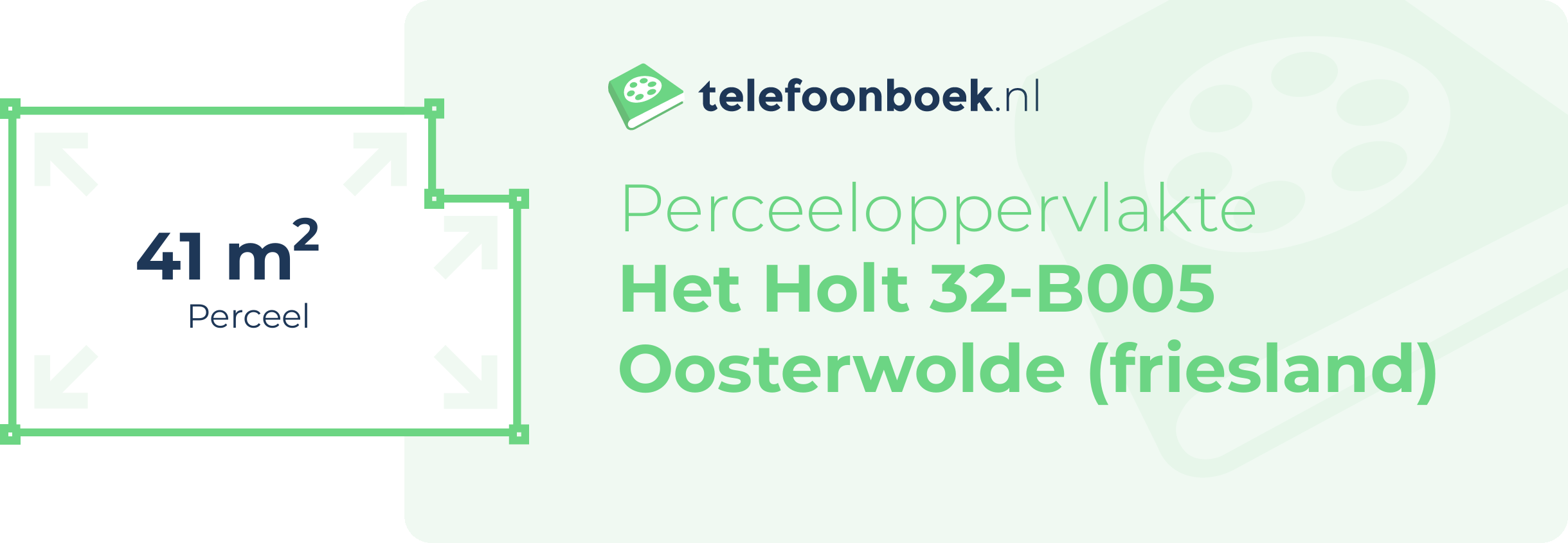 Perceeloppervlakte Het Holt 32-B005 Oosterwolde (Friesland)