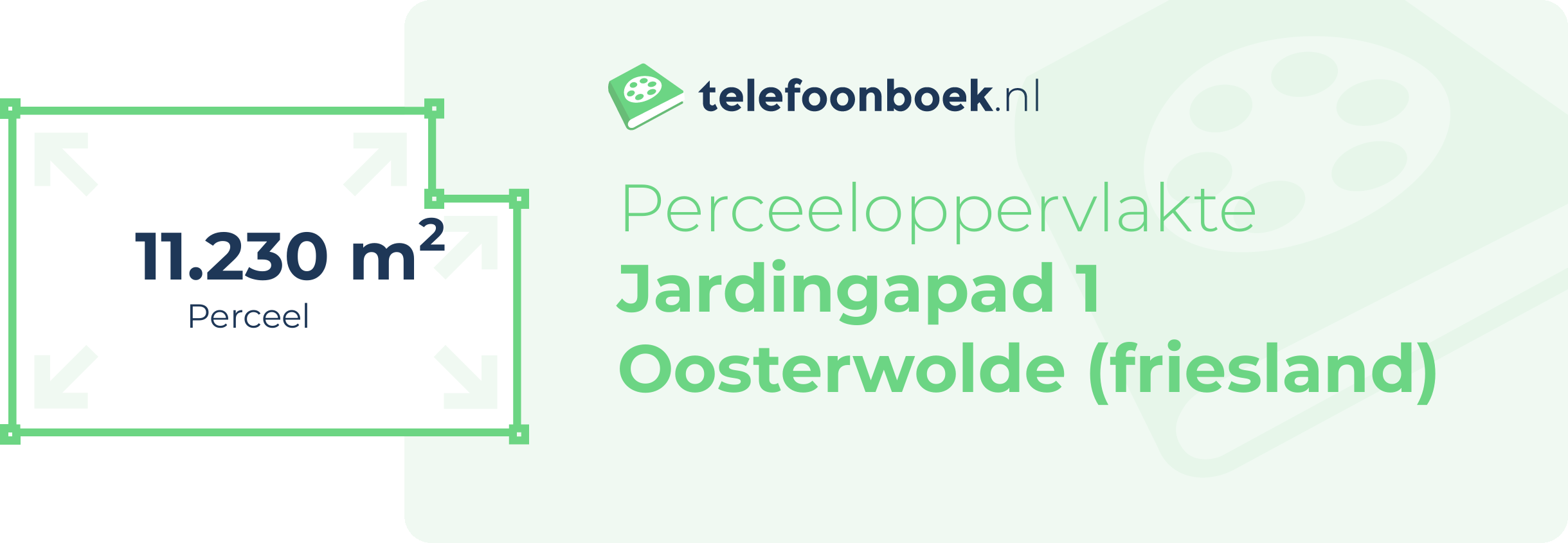 Perceeloppervlakte Jardingapad 1 Oosterwolde (Friesland)