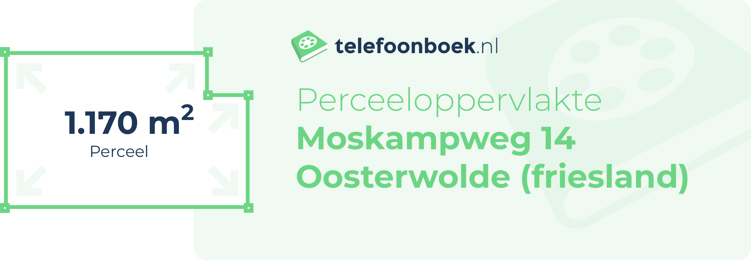 Perceeloppervlakte Moskampweg 14 Oosterwolde (Friesland)