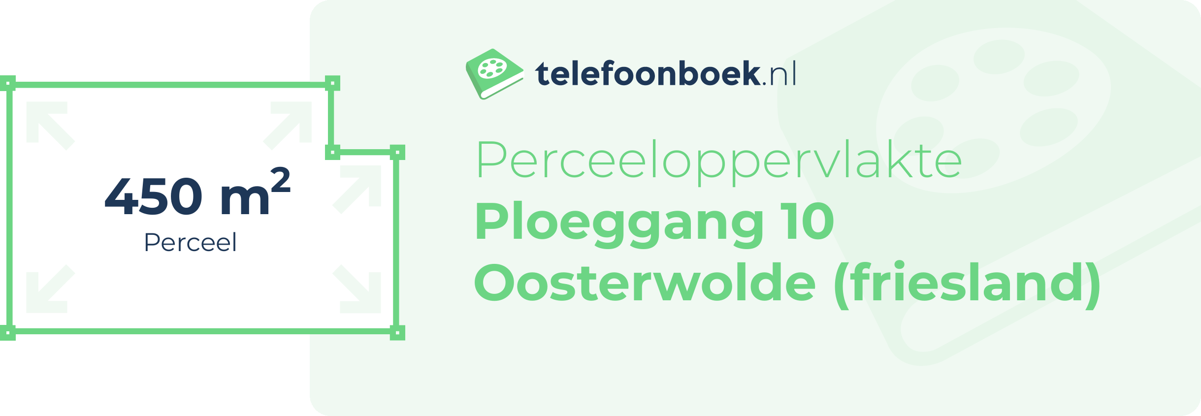 Perceeloppervlakte Ploeggang 10 Oosterwolde (Friesland)