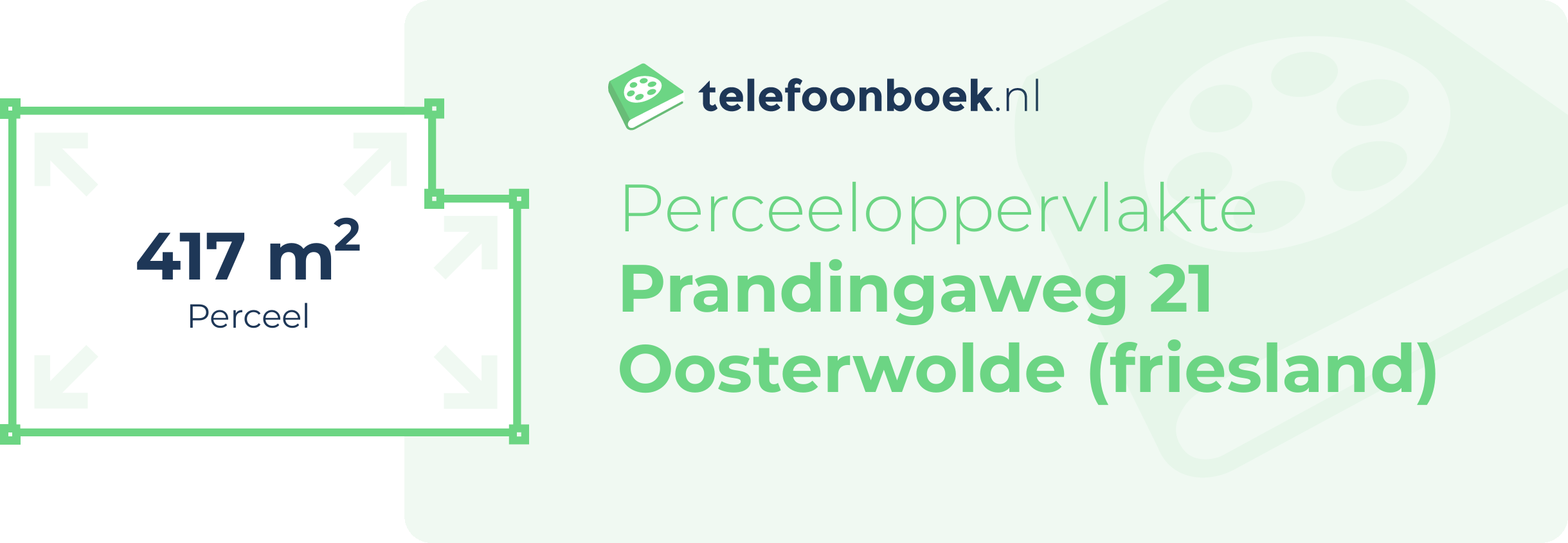 Perceeloppervlakte Prandingaweg 21 Oosterwolde (Friesland)