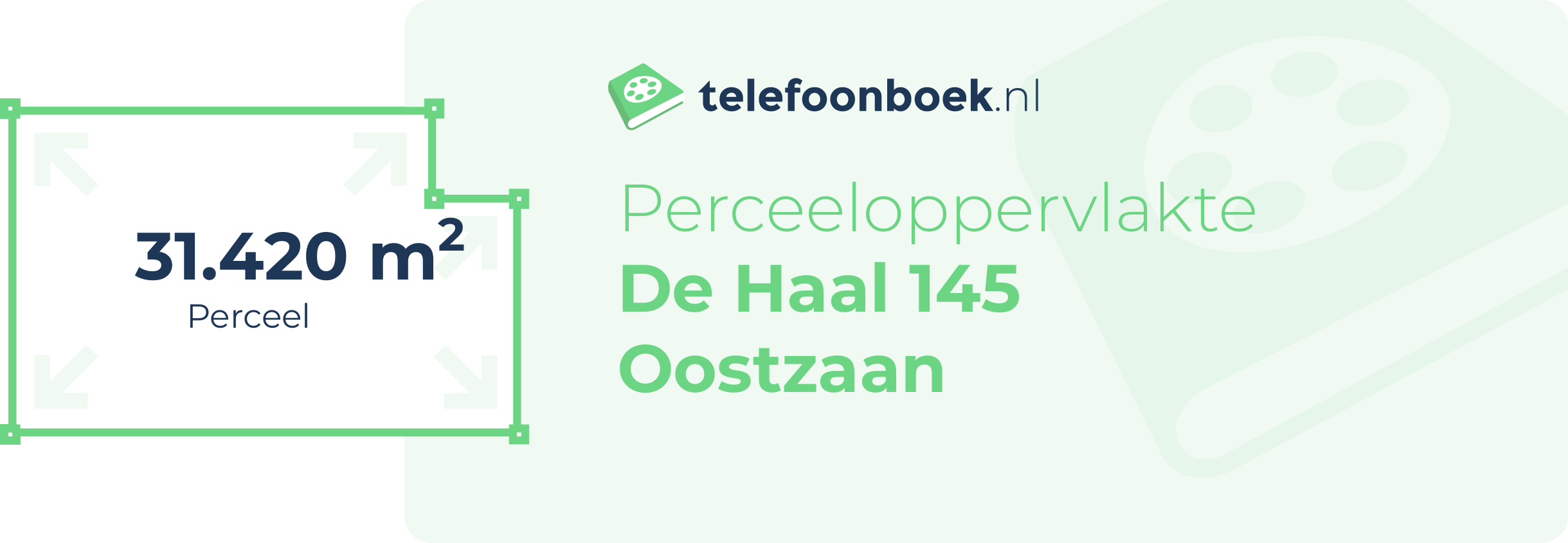 Perceeloppervlakte De Haal 145 Oostzaan