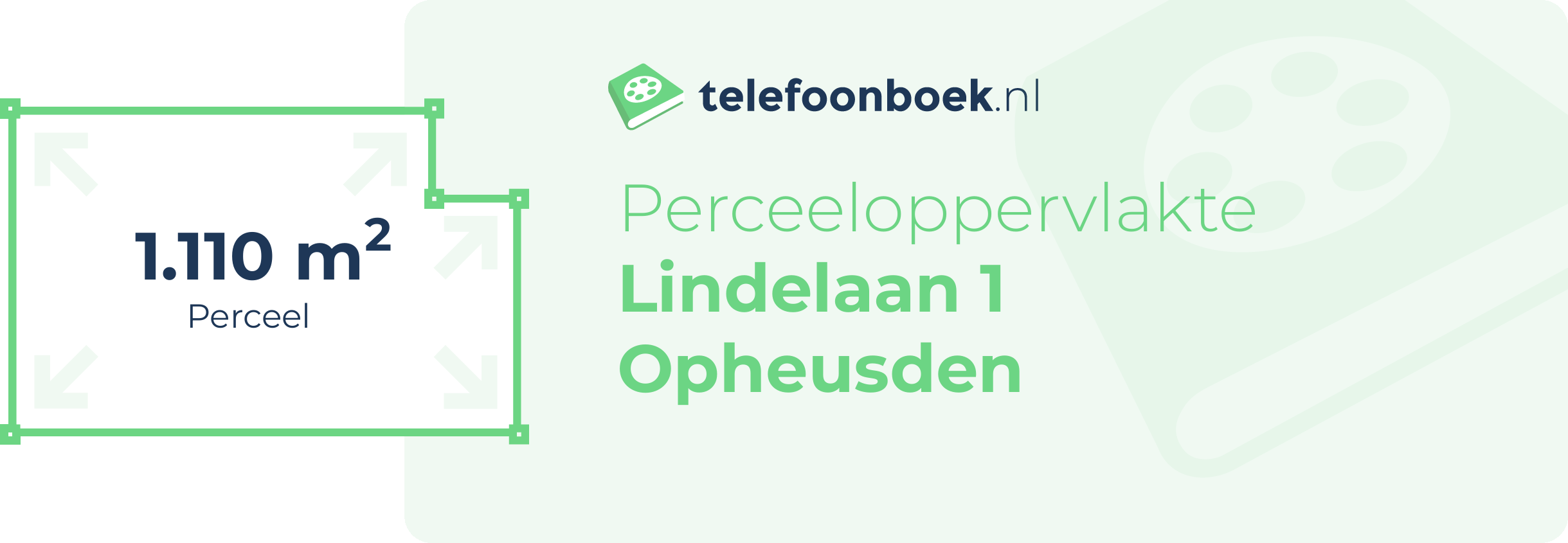 Perceeloppervlakte Lindelaan 1 Opheusden