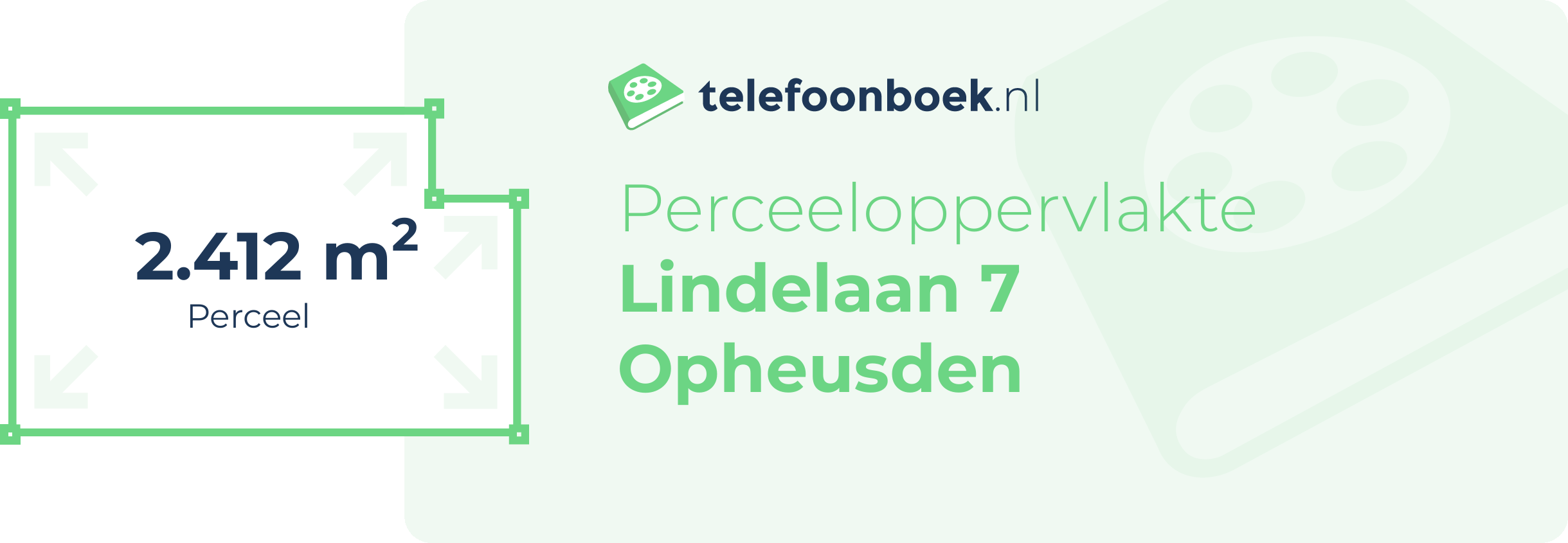 Perceeloppervlakte Lindelaan 7 Opheusden