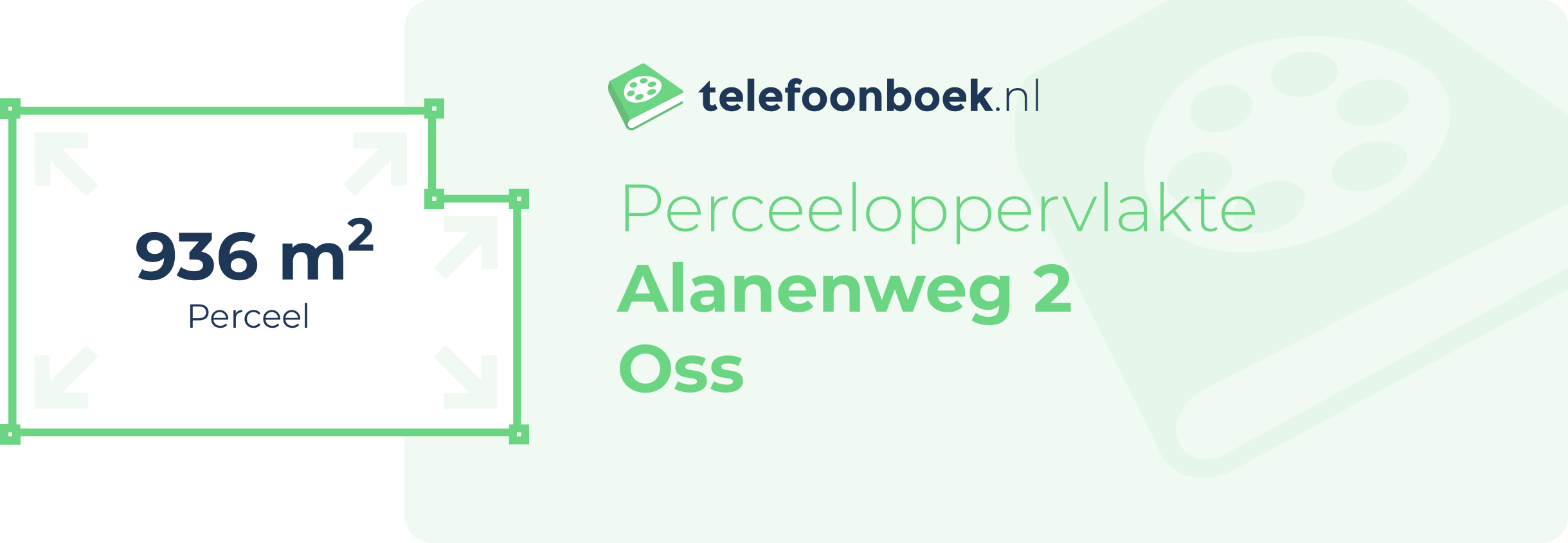 Perceeloppervlakte Alanenweg 2 Oss