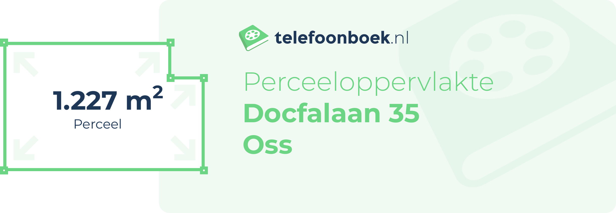 Perceeloppervlakte Docfalaan 35 Oss