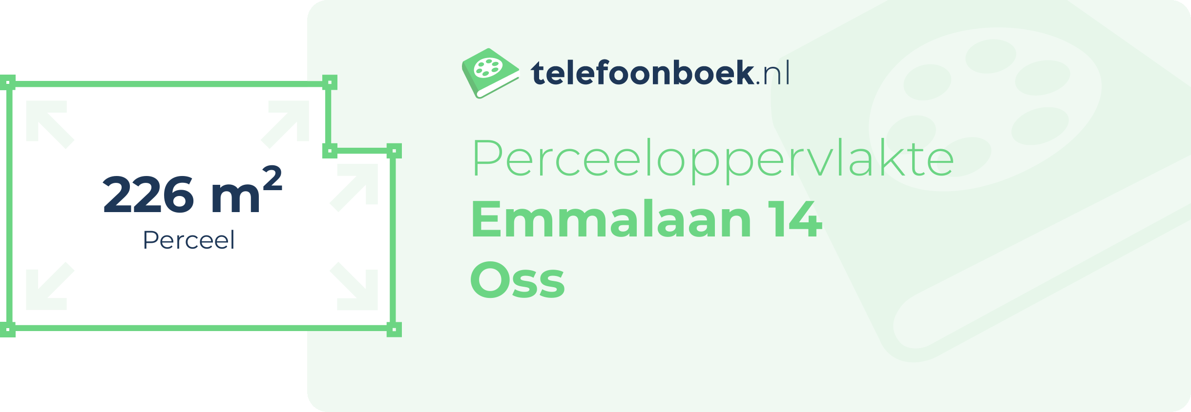 Perceeloppervlakte Emmalaan 14 Oss