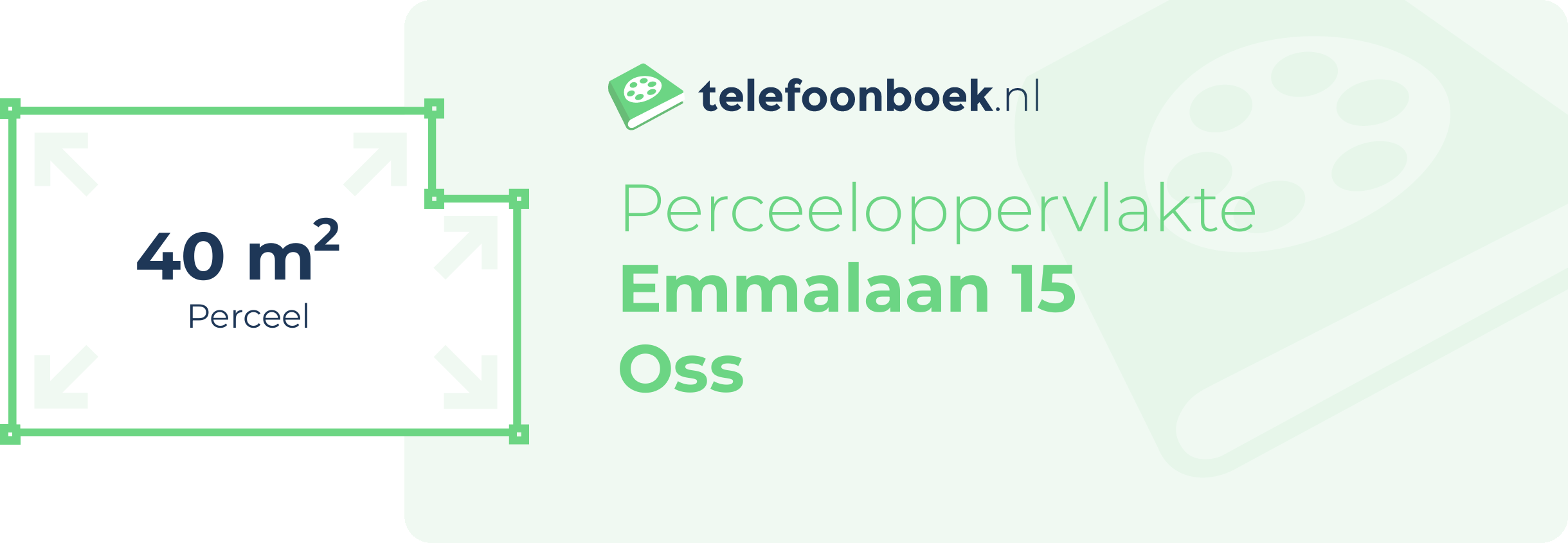 Perceeloppervlakte Emmalaan 15 Oss