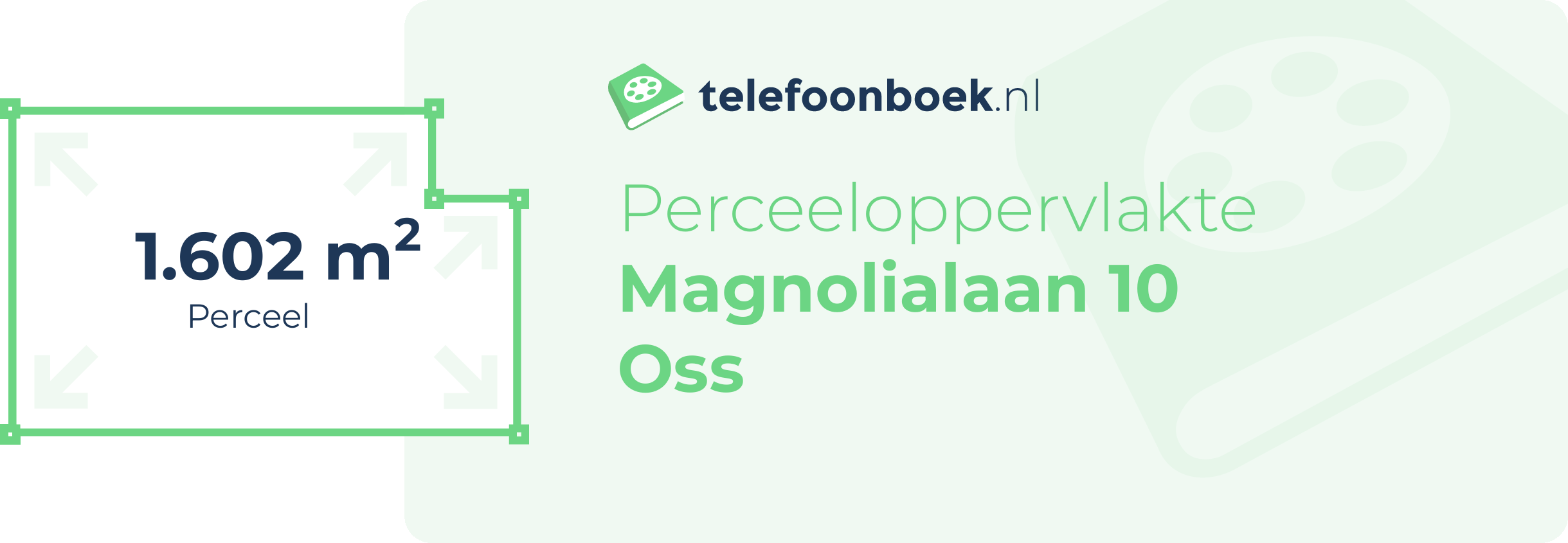 Perceeloppervlakte Magnolialaan 10 Oss