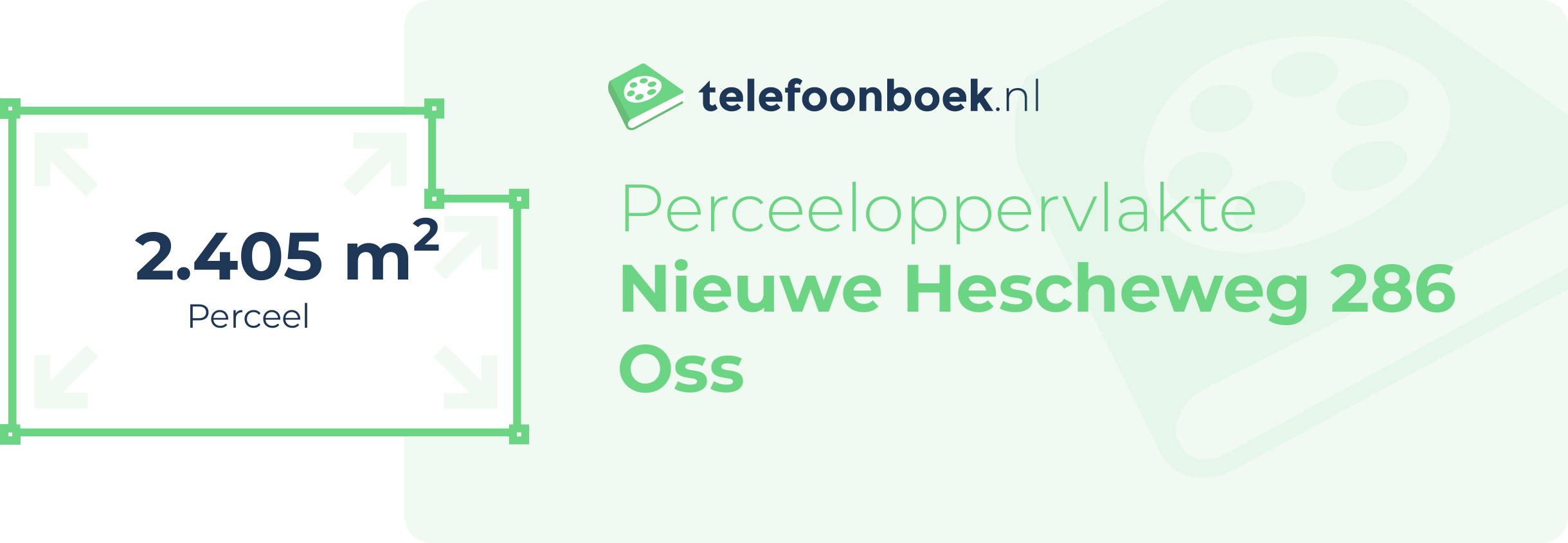 Perceeloppervlakte Nieuwe Hescheweg 286 Oss