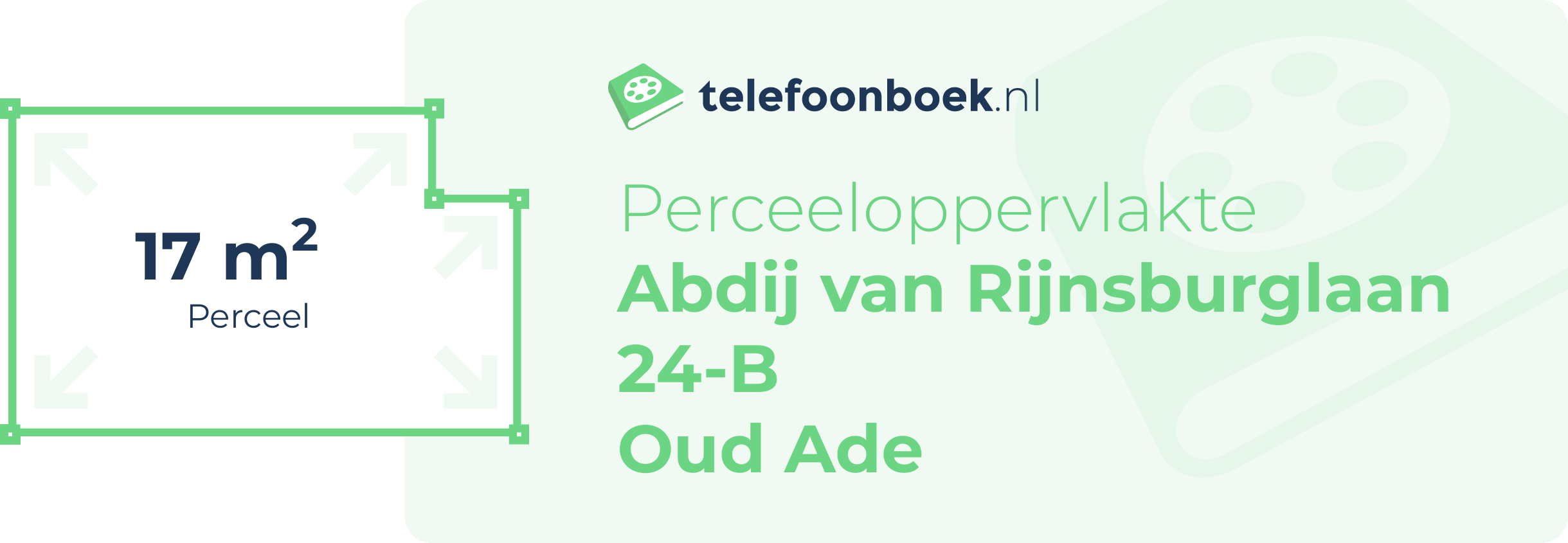 Perceeloppervlakte Abdij Van Rijnsburglaan 24-B Oud Ade