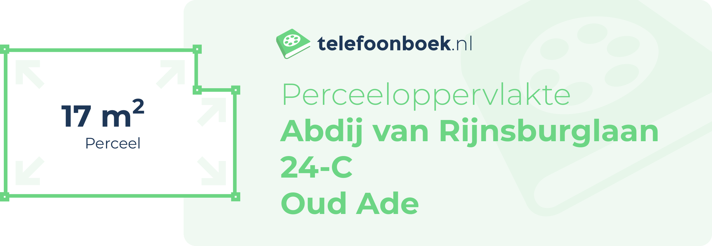 Perceeloppervlakte Abdij Van Rijnsburglaan 24-C Oud Ade