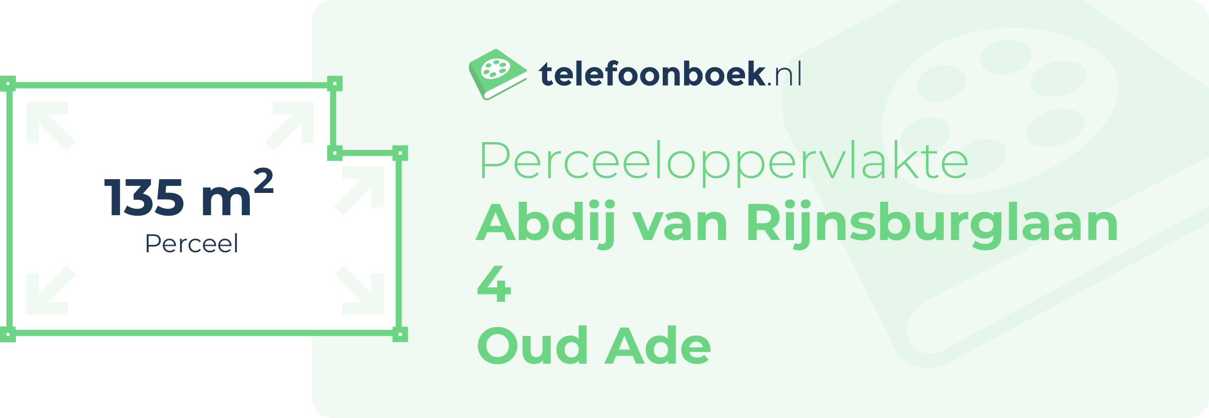 Perceeloppervlakte Abdij Van Rijnsburglaan 4 Oud Ade