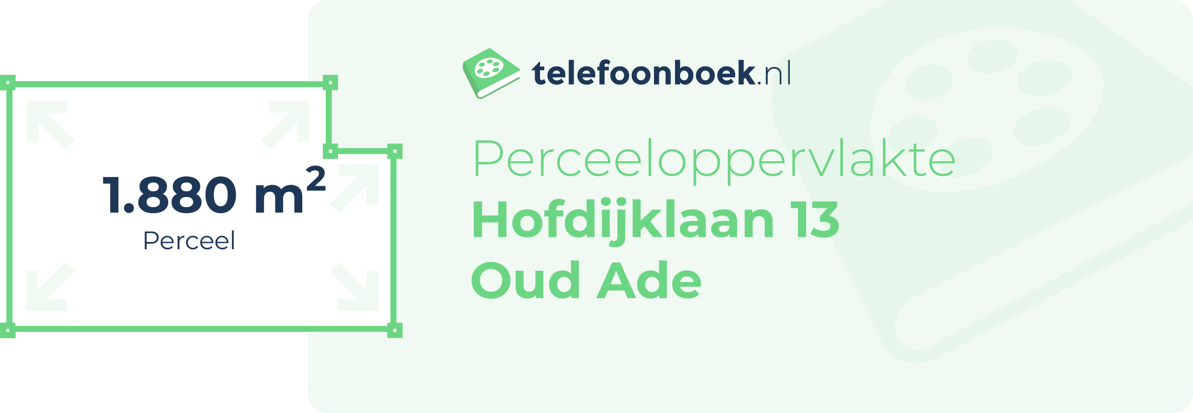 Perceeloppervlakte Hofdijklaan 13 Oud Ade