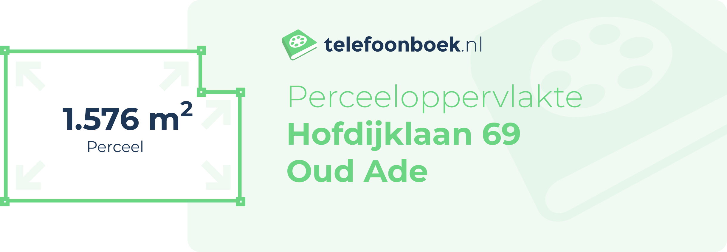 Perceeloppervlakte Hofdijklaan 69 Oud Ade